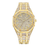 Luxury Iced Out Diamond Women Watch Men Rhinestone Hip Hop Ladies Watches Top Brand Dress Gold Clock Montre Femme Reloj Mujer