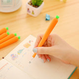 back to school 50pcs cute cartoon simulation radish neutral pen wholesale 0.5 mm creative water pen black water pen