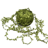 Xpokp 10 Meter Silk Leaf-Shaped Handmake Artificial Green Leaves For Wedding Decoration DIY Wreath Gift Scrapbooking Craft Fake Flower