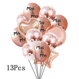 1Set Bride to Be Confetti Balloon Bridesmaid Wedding  Bridal Shower Hen Night Bachelorette Party Decorations Supplies