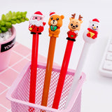 back to school 20 PCS Christmas gift Christmas pen hat Cubs Christmas Neutral 0.5 black student Neutral pen stationery