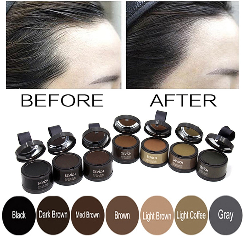 Xpoko Hair Shadow Powder Hair line Modified Repair Hair Shadow Trimming Powder Makeup Hair Concealer Natural Cover Beauty Edge Control