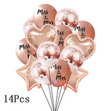 1Set Bride to Be Confetti Balloon Bridesmaid Wedding  Bridal Shower Hen Night Bachelorette Party Decorations Supplies