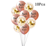 1Set Bride to Be Confetti Balloon Bridesmaid Wedding  Bridal Shower Hen Night Bachelorette Party Decorations Supplies