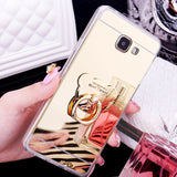 Back to School Luxury Mirror Stand Holder Plating TPU Case For Samsung Note 8 S9 S8 Plus S7 S6 Edge Plus S5 J3 J5 J7 A3 A5 A7 2022 2022 Cover