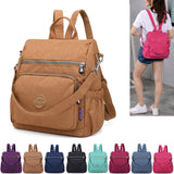 Xpoko Preppy Style Waterproof Nylon Backpack For Women, 10 Color Backpack For Women, Women's Casual Travel Backpack, Women's Backpack