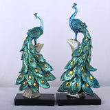 Creative Resin Crafts Fashion Golden Peacock Decorations Home Decoration Business Gifts garden decoration