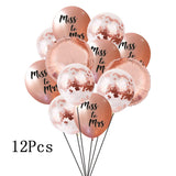 1Set Bride to Be Confetti Balloon Bridesmaid Wedding  Bridal Shower Hen Night Bachelorette Party Decorations Supplies