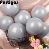 5inch 10inch 12inch 18inch 24inch Large Big Grey Balloons Round Latex ballons Arch Baby Shower Wall Backdrop Decoration