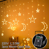 Christmas Led Garland Curtain String Light Merry Christmas Decor For Home 2021 Cristmas Ornament Xmas Navidad Noel Gift New Year