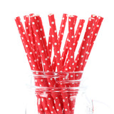 25pcs Black Red Drinking Paper Straws Halloween Christmas Baby Shower Birthday Party Decorations Gift Party Event Supplies