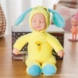 2022 New 23CM Plush Stuffed Toys Baby Dolls Reborn Colorful Sleep Doll Toy For Kids Sleep Kids Plush doll For Girl Toys Gift