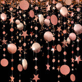 4M Twinkle Star Paper Garland Baby Shower Decorations for Home Boy Girl First Birthday Party DIY Wedding Decor Christmas Props