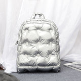 Xpoko Korean Version Of 2022 Down Bag New Autumn And Winter Fashion Unisex Bag Casual School Bag Space Cotton Ladies Backpack