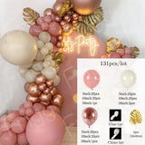 Xpoko Rose Gold Balloon Garland Arch Kit Wedding Birthday Baloon Birthday Party Decor Kids Baby Shower Latex Confetti Ballon Balon