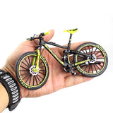 1:10 Alloy Bicycle Model Diecast Metal Finger Mountain bike Racing Toy Bend Road Simulation Collection Toys for children