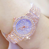2022 Brand Luxury Women Watches Full Diamond Dress Ladies Japan Quartz Movement Women's Wristwatch Stainless Steel Reloj Mujer