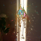 Back to School Sun Catchers Crystal Pendant Light Catcher Rainbow Chaser Hanging Wind Chimes Home Garden Decoration