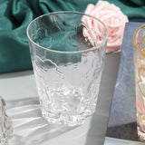 Creative Gold Sakura Cup Crystal Water Glass Transparent Drinking Glass Household Cup Fashion Set