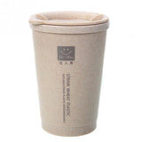 Double-layer Wheat Straw Cup with Vent Hole Watercup Thermal Insulation Environmental Protection Handy Coffee Cup Mug Leak-proof