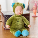 2022 New 23CM Plush Stuffed Toys Baby Dolls Reborn Colorful Sleep Doll Toy For Kids Sleep Kids Plush doll For Girl Toys Gift