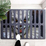 3D Visual Clown Floor Mat Halloween Door Mat Entrance Door Room Terrifying Horror Foot Mat Halloween Decor for Home 40*60CM