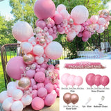 Xpoko Purple Macron Balloon Garland Arch Kit Wedding Birthday Party Decoration Girl Confetti Latex Balloons Birthday Baby Shower Decor