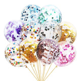 5/10/15/20/25 pcs Birthday Party Decors Gold Confetti Balloon 12inch Latex Balloons Wedding Decors Baby Shower Party Supplies