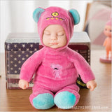 2022 New 23CM Plush Stuffed Toys Baby Dolls Reborn Colorful Sleep Doll Toy For Kids Sleep Kids Plush doll For Girl Toys Gift