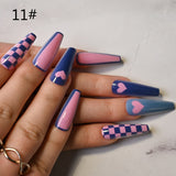 2022 Reusable Press On Nails Wholesale Bulk Supplier Stick-on Nails Set French Fingernail Fake With Designs