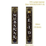 Eid Mubarak Door Banner EID Al Adha Ramadan Decorations Islamic Muslim Party Decor For Home Ramadan Kareem Ornaments Eid Al Adha