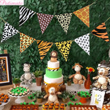 Xpoko back to school Aniaml Banner Jungle Party Decoration Safari Birthday Decor Safari Jungle Theme Party Birthday Party Favors Baby Shower