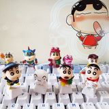 Cute Crayon Shinchan Personality Cartoon Anime Mechanical Keyboard Keycaps PBT custom Keycap Diy Key Cap Accessories Cherry Mx