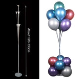 Xpoko back to school  7 /11/19Tubes Balloon Holder Column Confetti Balloons Stand Stick Balons Happy Birthday Balloons Decorations Wedding Ballon Deco