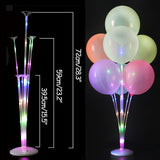 Xpoko back to school  7 /11/19Tubes Balloon Holder Column Confetti Balloons Stand Stick Balons Happy Birthday Balloons Decorations Wedding Ballon Deco