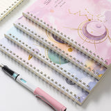 back to school Cute 4pcs/lot A5 Spiral notebook 60 sheets stationery notepad horizontal line for Office School Stationery Supplies