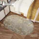 Chinese Traditional Thick Carpets For Bedroom Kitchen Customized Rugs Floor Mat Door Decoration Oval Lambs Wool Rug Home Salon