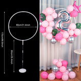 Balloon Arch Balloons Stand for Baby Shower Wedding Decorations Baloon Column Base Round Hoop Holder Birthday  Balloon Support