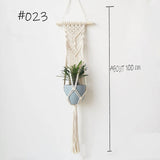 Back to School Hot Sales 100% Handmade Macrame Plant Hanger Flower /Pot Hanger For Wall Decoration Countyard Garden