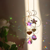 Back to School Sun Catchers Crystal Pendant Light Catcher Rainbow Chaser Hanging Wind Chimes Home Garden Decoration