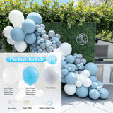 Blue Metallic Balloon Garland Arch Kit Birthday Party Decor Confetti Latex Balloon For Wedding Kids Baby Shower Party Decoration