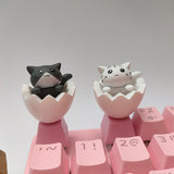 DIY Key Cap Cartoon Elf Pbt Keycap Cute Cat Custom Design Anime Kawaii Keycaps Mechanical Keyboard Caps Cherry ESC Accessories