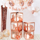 Bride To Be Rose Gold Balloon Box Bridal Baby Shower Decoration Rustic Wedding Love Engagement Bachelorette Party Hen Party Deco