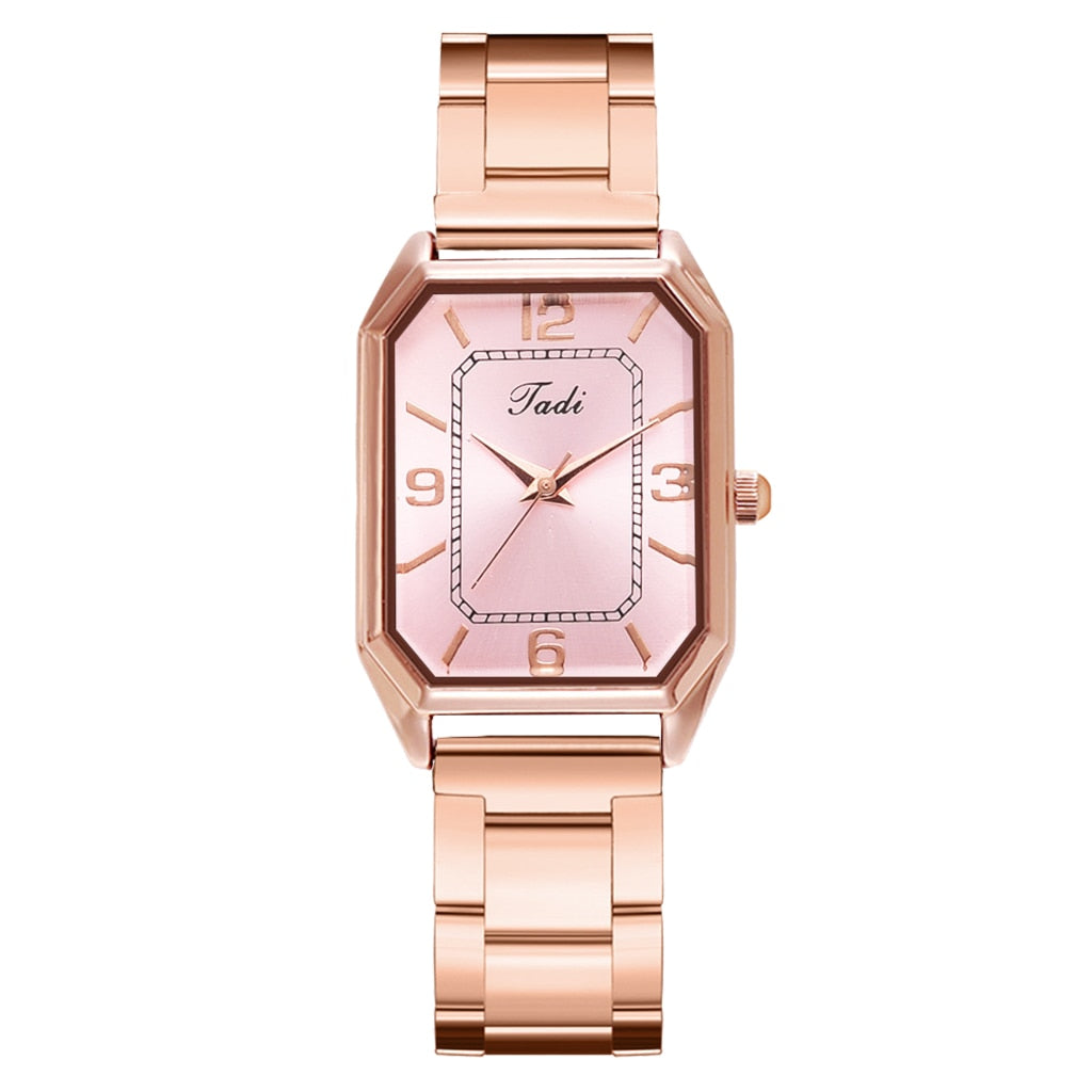 Xpoko Watches Women Rose Gold Wristwatch Stainless Steel Strap Fashion Brand Watch Female Ladies Quartz Clock Women Gift  Reloj Mujer