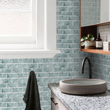 6/12PCS Retro Brick Pattern Stickers for Kitchen Backsplash Tile Countertop Decoration Oil-proof Waterproof Decals Home Decor