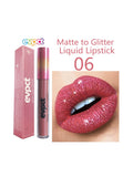 Xpoko 15 Colors Matte Glitter Lip Gloss Diamond Shimmer Nude Makeup Liquid Lipsticks Waterproof Long Lasting Lip Tint Shiny Cosmetics