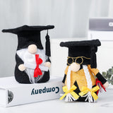 Hong Kong Love Graduation Season Black Doctorial Hat Faceless Doll Cute Doll Puppet Festival Gift Decoration Wholesale