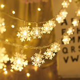 Xpoko Snowflake LED Light Christmas Decor For Home Hanging Garland Christmas Ornaments Xmas Tree Decor Noel Navidad 2022 New Year 2023