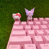 PBT Custom Artisan Pink Anime Kawaii ESC Keycap For Cherry Mx Mechanical Keyboard Cute Keycaps Diy Key Cap Accessories 1piece