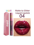 Xpoko 15 Colors Matte Glitter Lip Gloss Diamond Shimmer Nude Makeup Liquid Lipsticks Waterproof Long Lasting Lip Tint Shiny Cosmetics